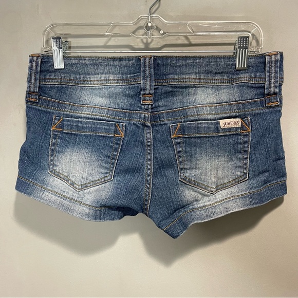 JUST-USA Denim  Mini Short  Women Size Medium - Picture 5 of 8